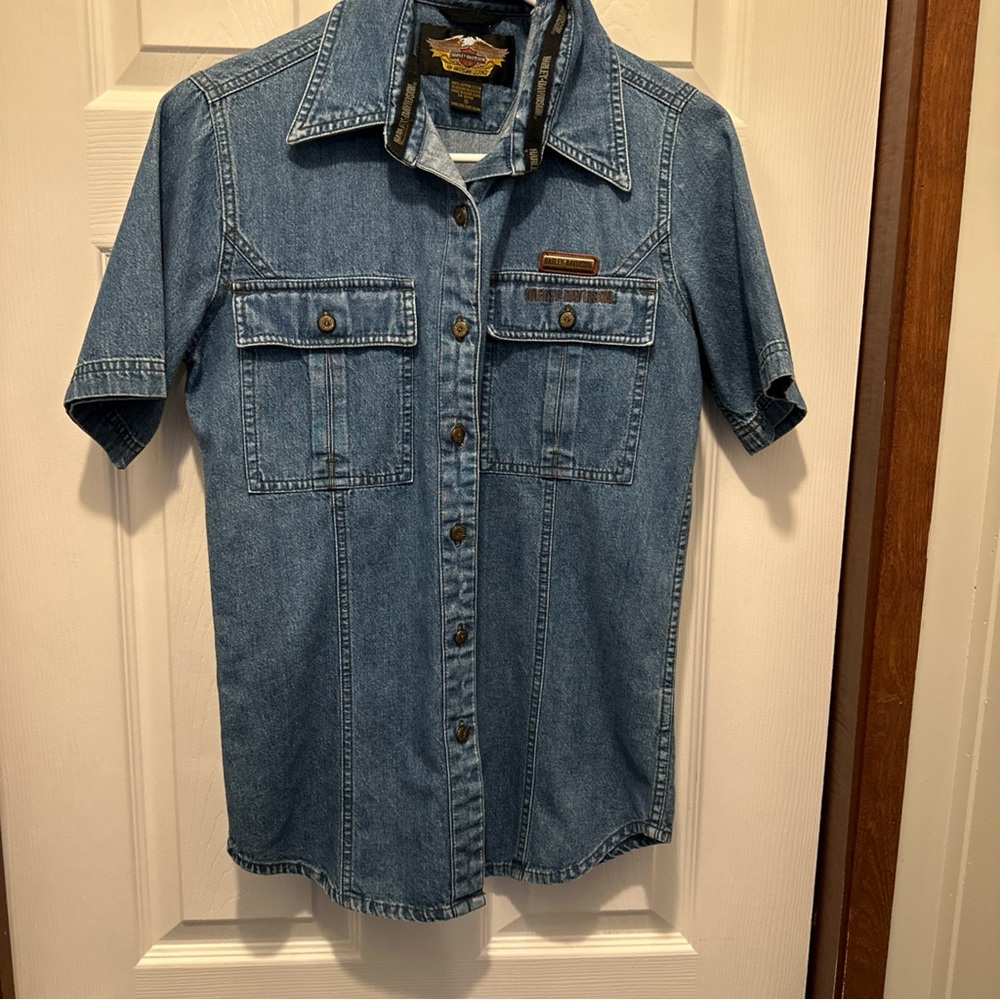 Harley-Davidson Blue Denim Shirt